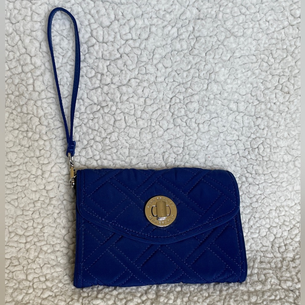 Vera Bradley Blue Quilted Wristlet Clutch